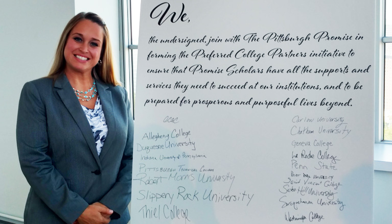SRU devient un “partenaire universitaire préféré” de Pittsburg Promise
