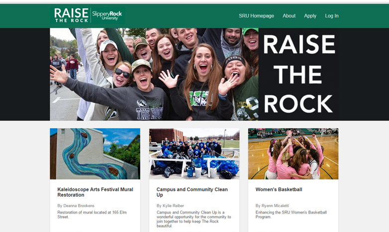 Raise the Rock website