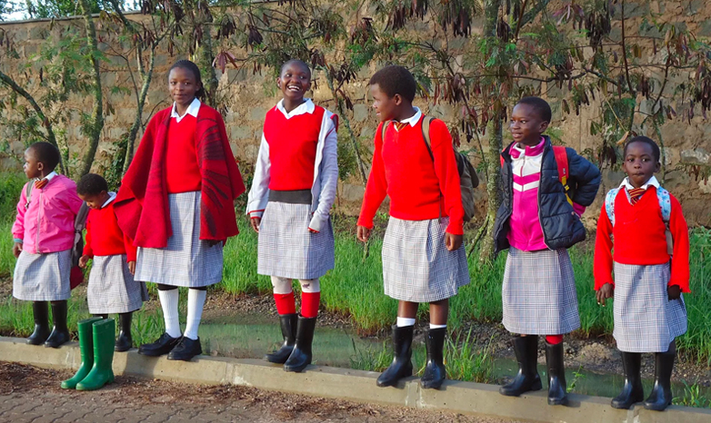  orphaned school girls from Kenya
