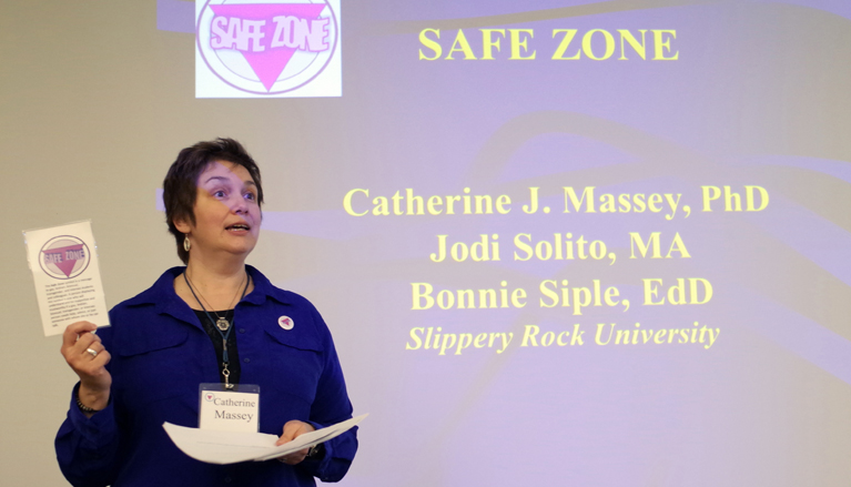 catherine massey at safe zone training