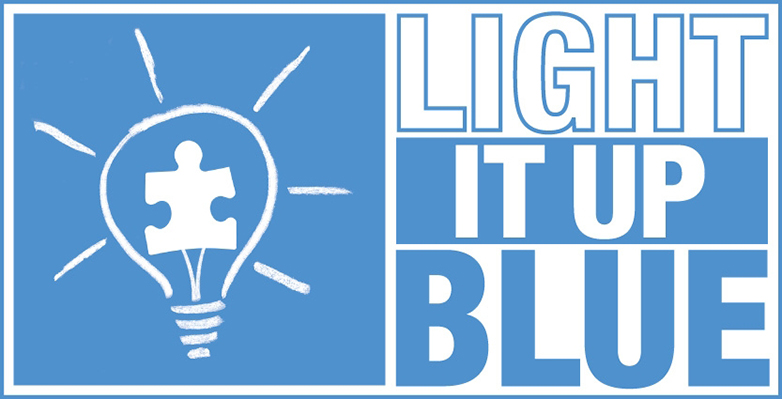light up blue logo