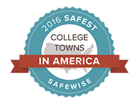 safest college towns logo