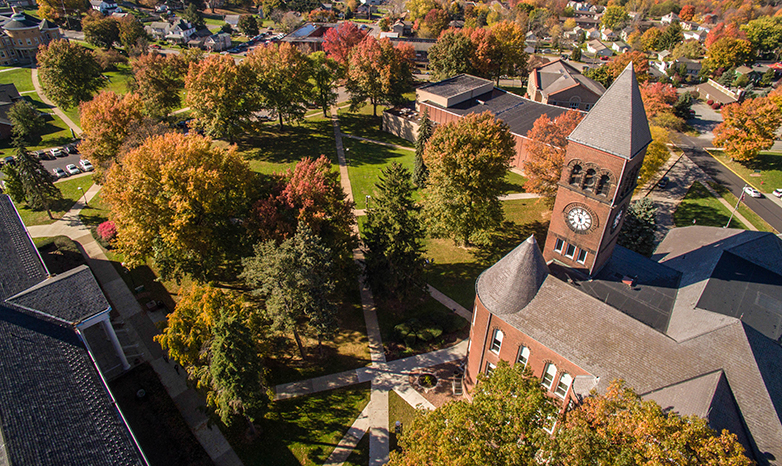 old main aerial view
