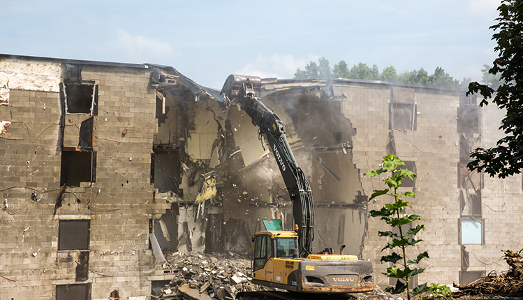 kraus hall demolition