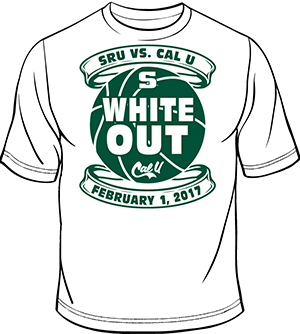 White Out Basket ball game T-shirt