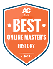 Best online history courses badge