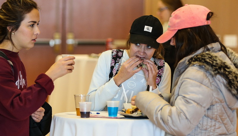 Women eating food