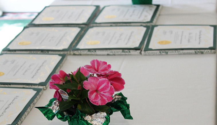 Flowers and awards