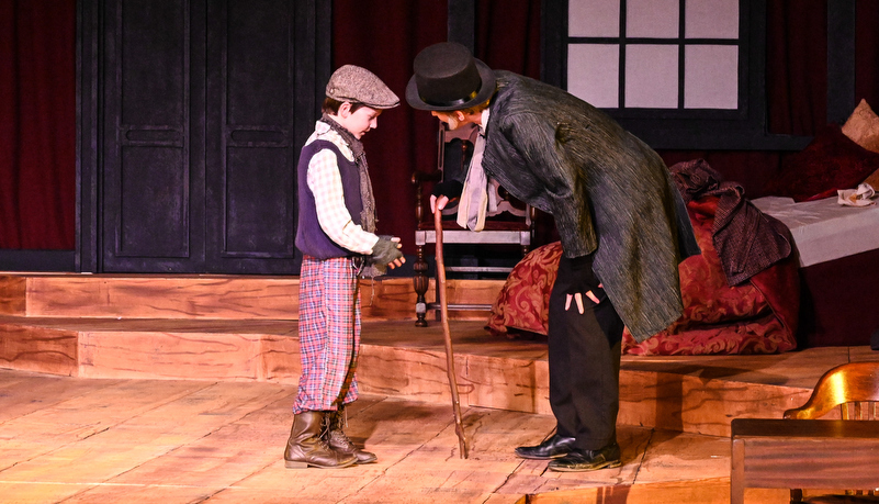 Scrooge with Tiny Tim