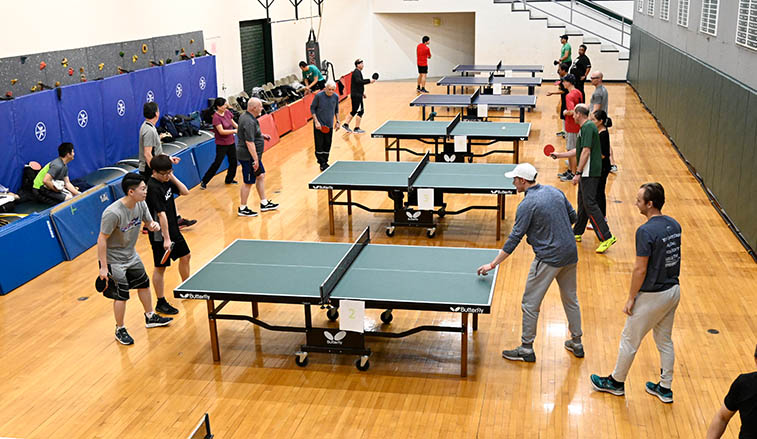 Ping pong tournament on campus