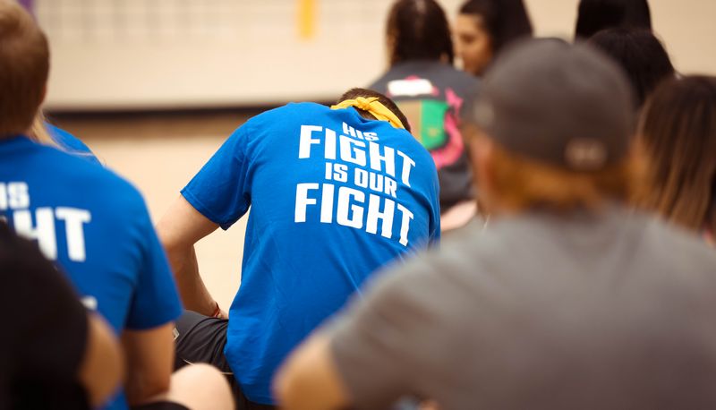 Showcasing His Fight Is Our Fight shirt