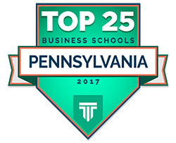 Insigne des 25 meilleures écoles de commerce de Pennsylvanie