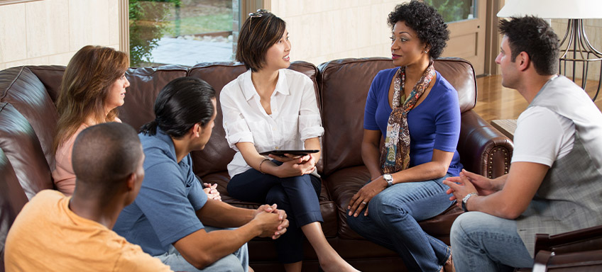 Group therapy session