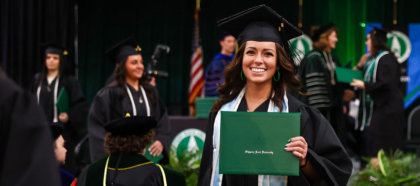 Individual Graduating at SRU Commencement