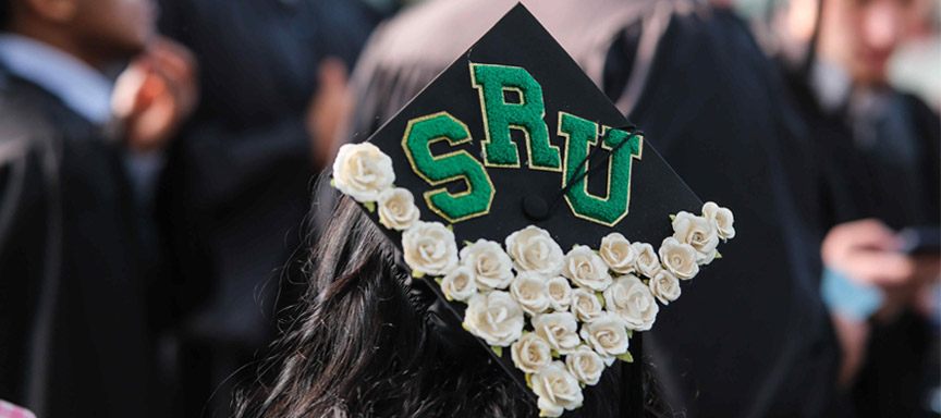 Individual Graduating at SRU Commencement