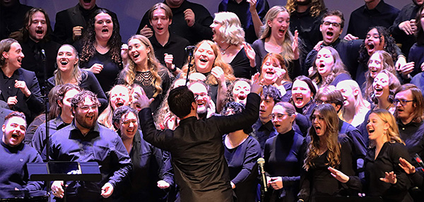 Concert Choir Performing