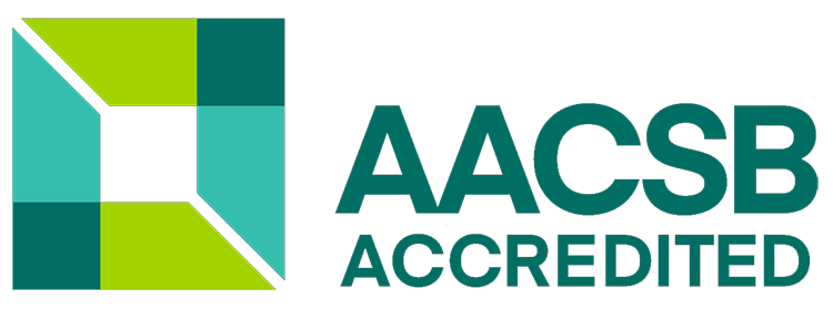 AACSB logo and letters