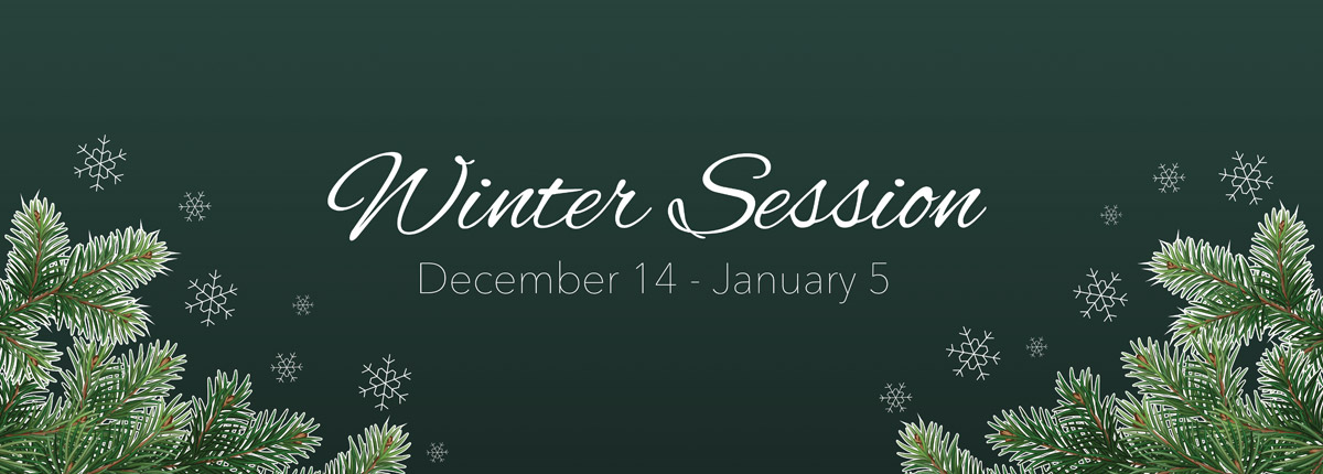 Winter Session at SRU is from Dec. 14 to Jan. 5