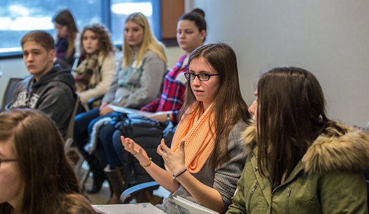 Students in a class