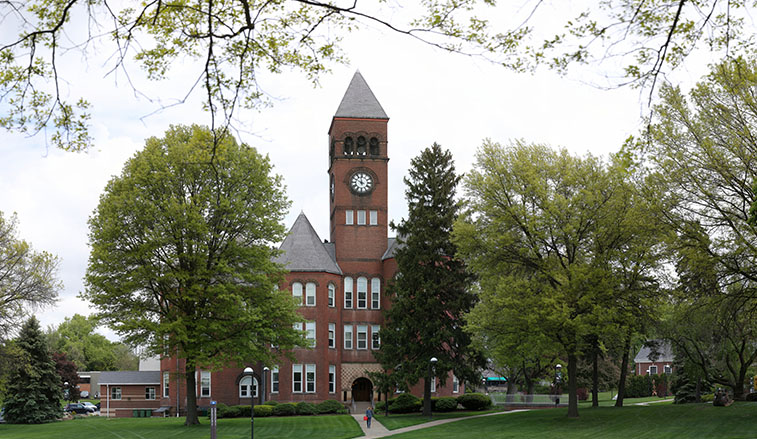 Old Main in spring