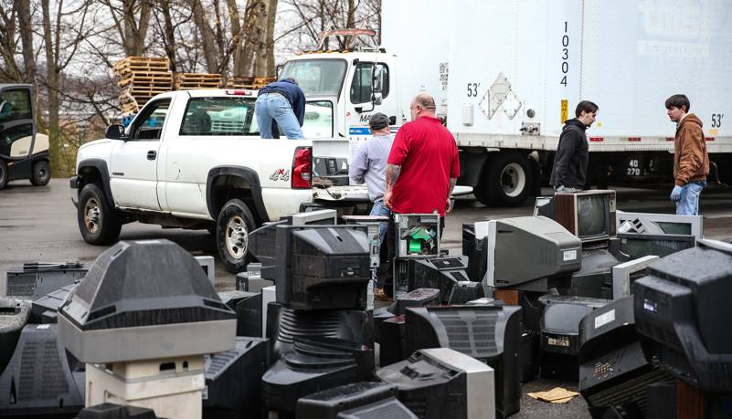 Old TVs to be recycled