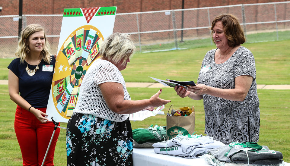 a winner selects their prize