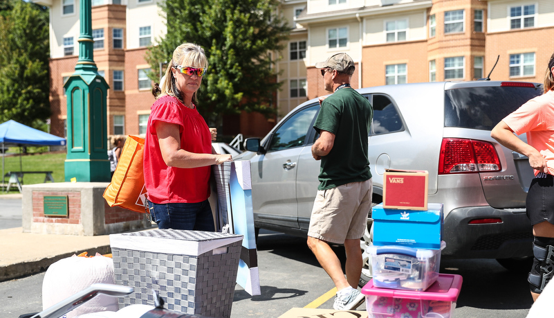 Parents unloading