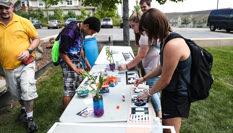 Students participating in activities