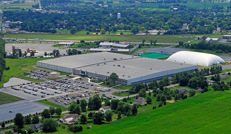 Sports complex from the air