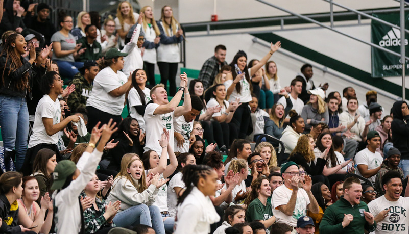 Fans Cheer on the Rock