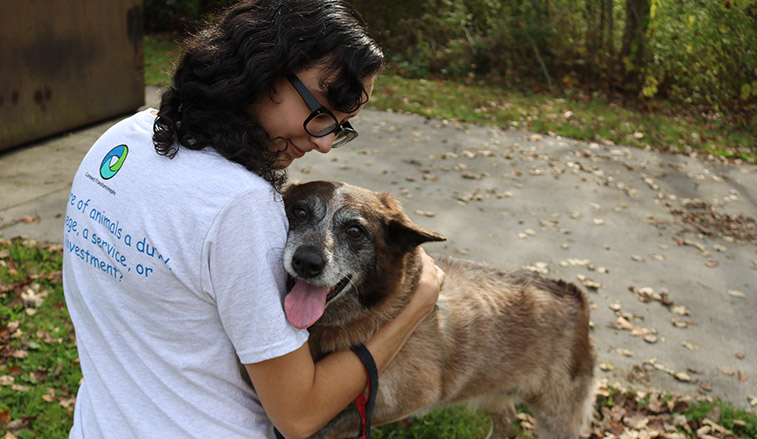 Woman with Dog