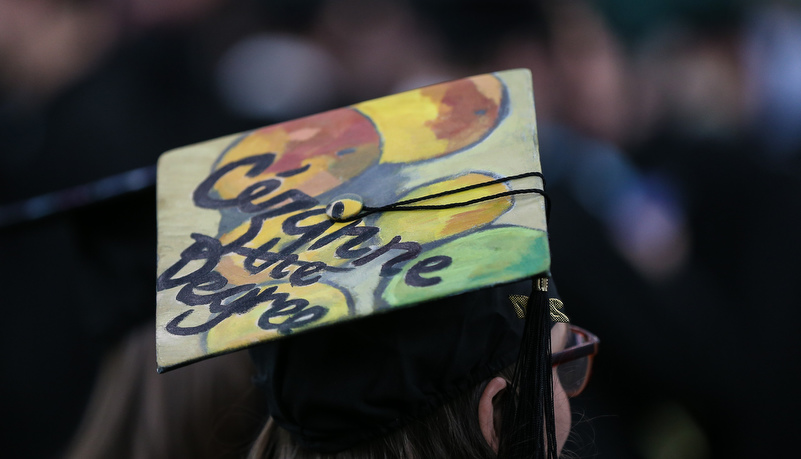 Decorated graduation cap