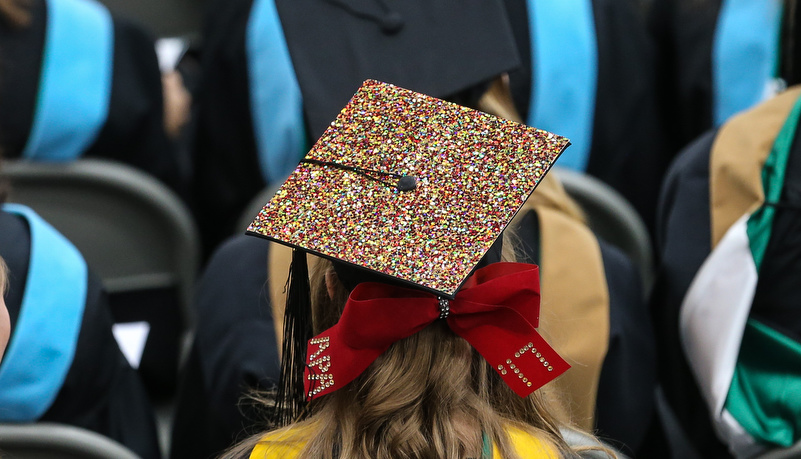 Decorated graduation cap