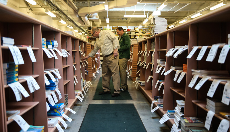 Shopping at the book store