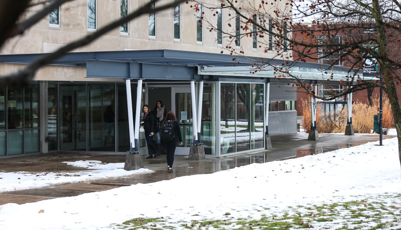 Library renovated entrance