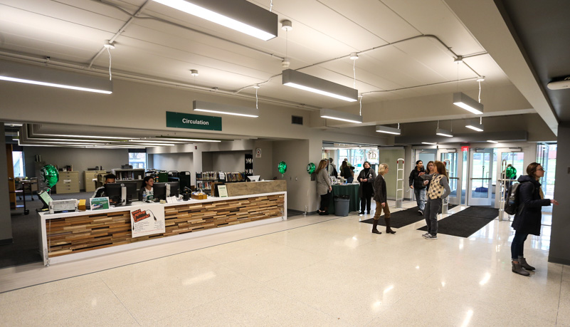 Library renovated entrance