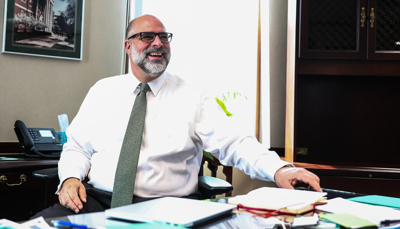 President Behre at his desk