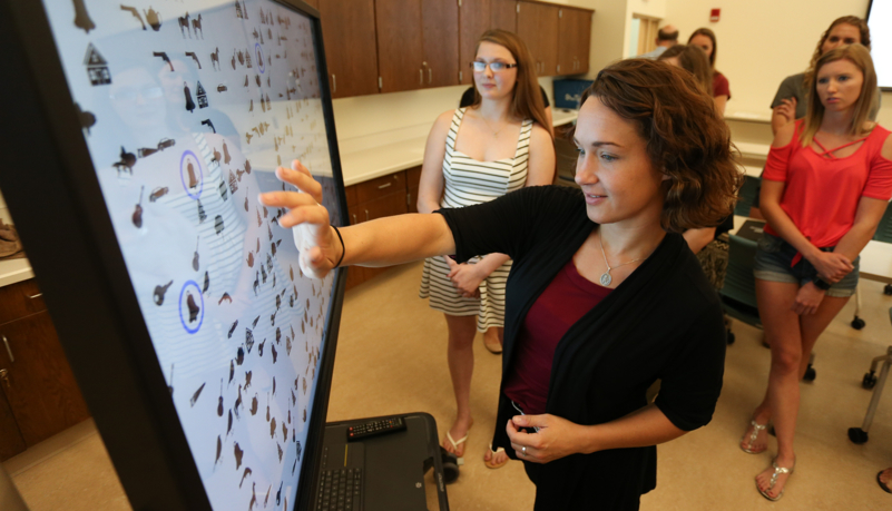 Students at orientation