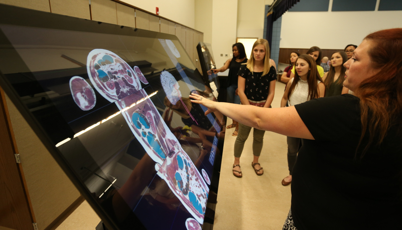 students at orientation