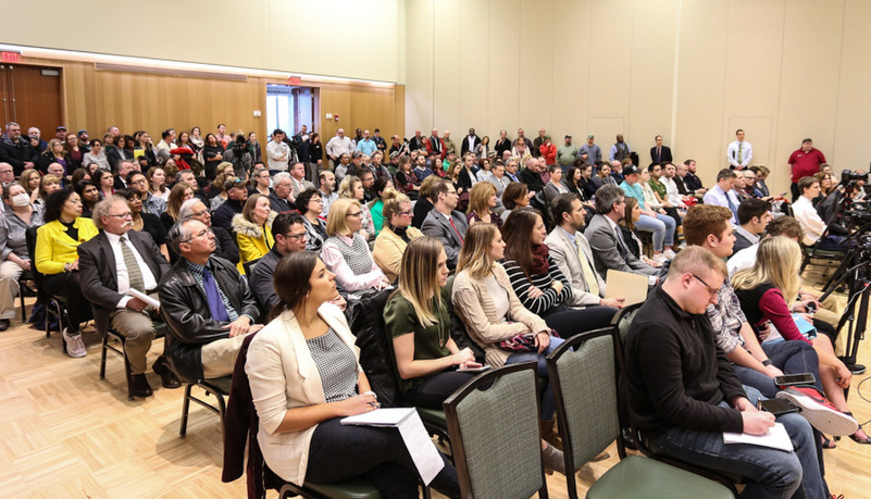 Faculty and staff attending the conference