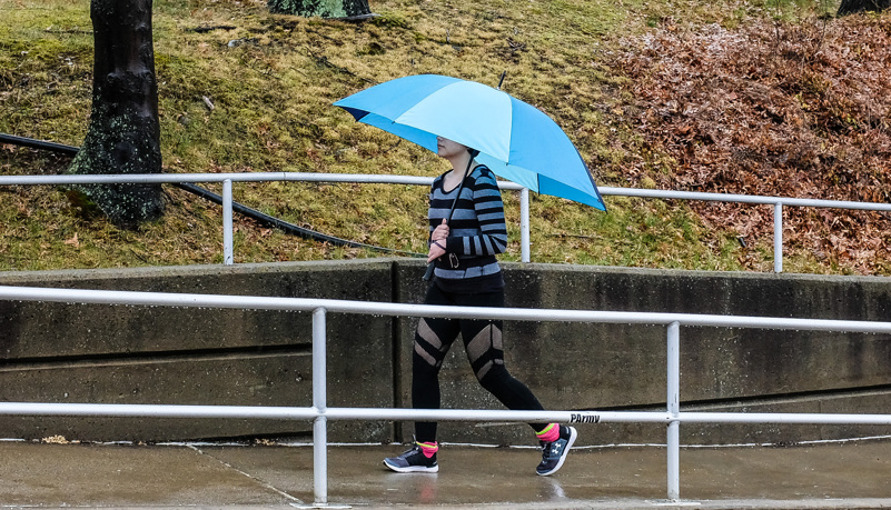 Woman with Umbrella