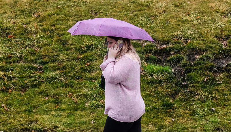 Woman with Umbrella