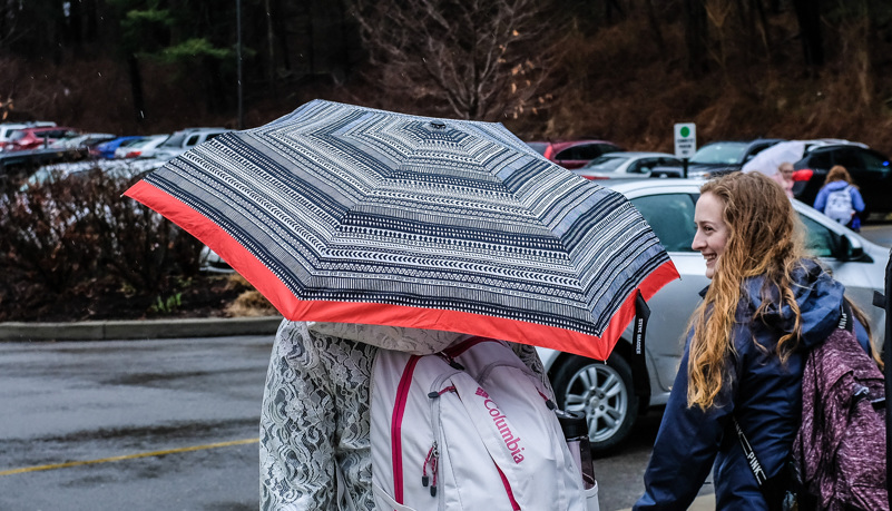 Woman with Umbrella