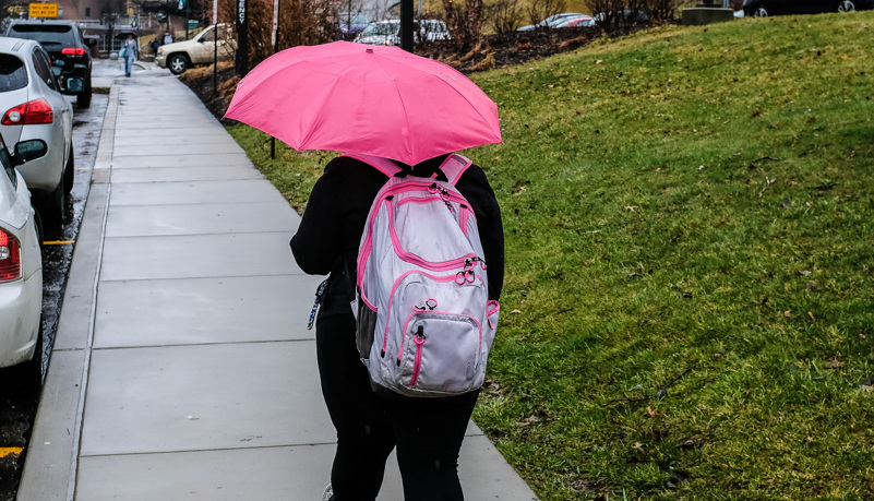 Woman with Umbrella