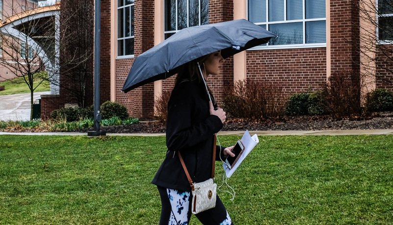 Woman with Umbrella