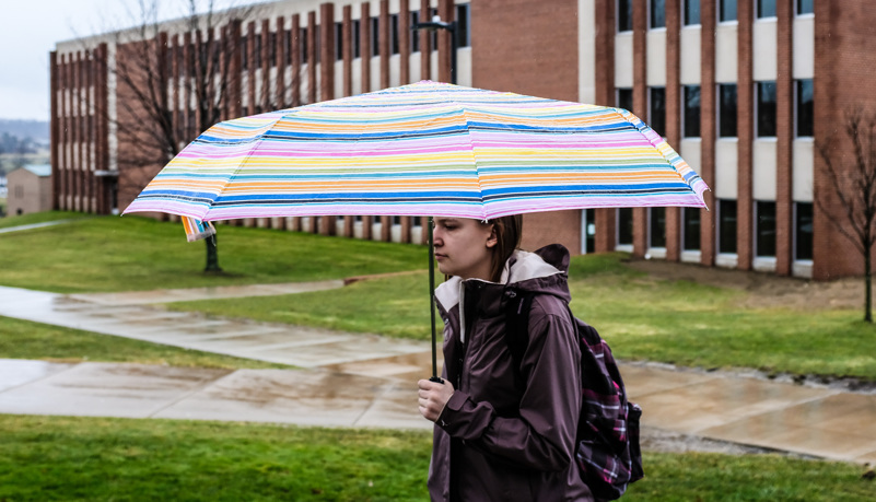 Woman with Umbrella