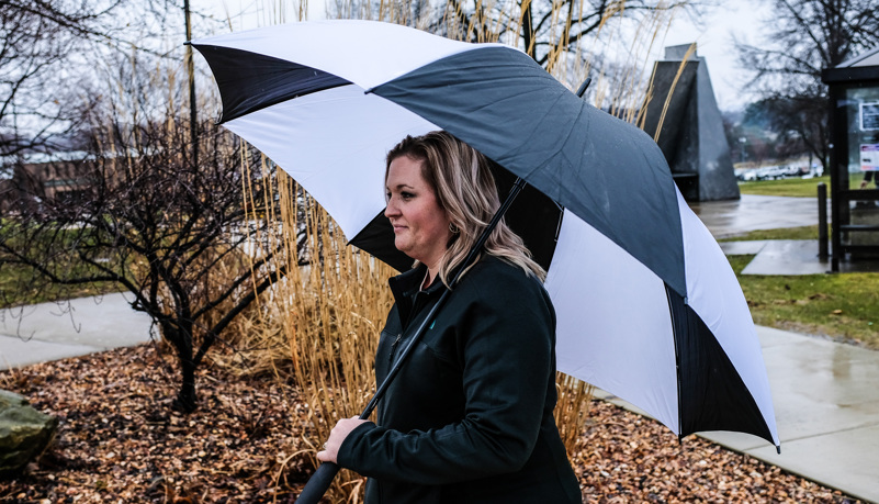 Woman with Umbrella