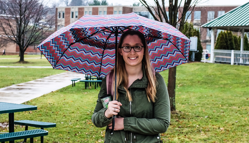 Woman with Umbrella