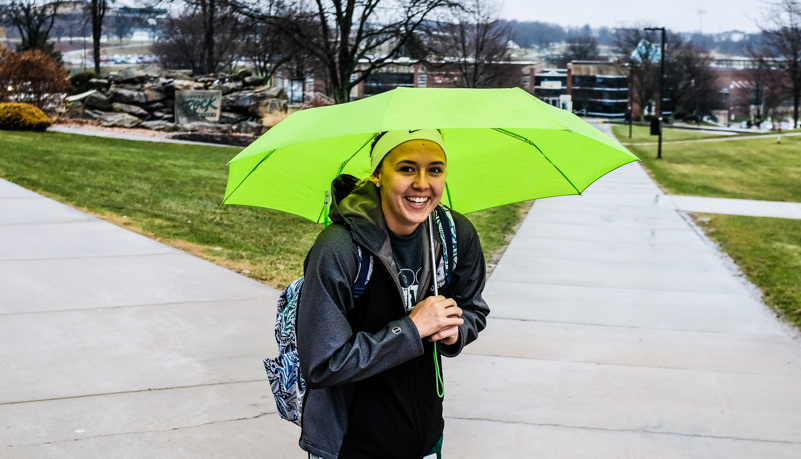 Woman with Umbrella