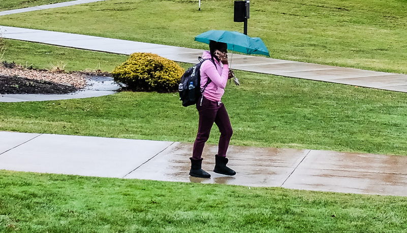 Woman with Umbrella